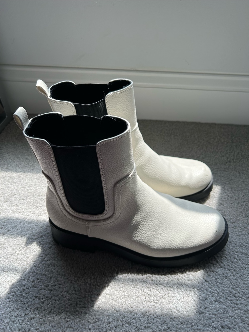 Old Navy Bone Chelsea Ankle Boots